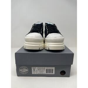 Palladium Revolt Lo TX Platform Boots Women 8 Black Marshmallow Chunky Gorpcore